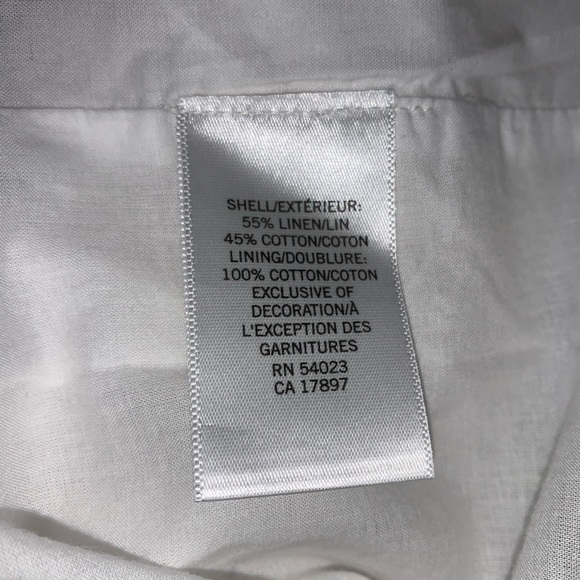 BANANA REPUBLIC white Strapless Dress size 14 - Picture 8 of 13